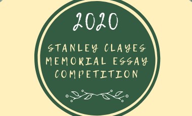 Congratulations to the winner of the 2020 Stanley Clayes Memorial Essay Competition!